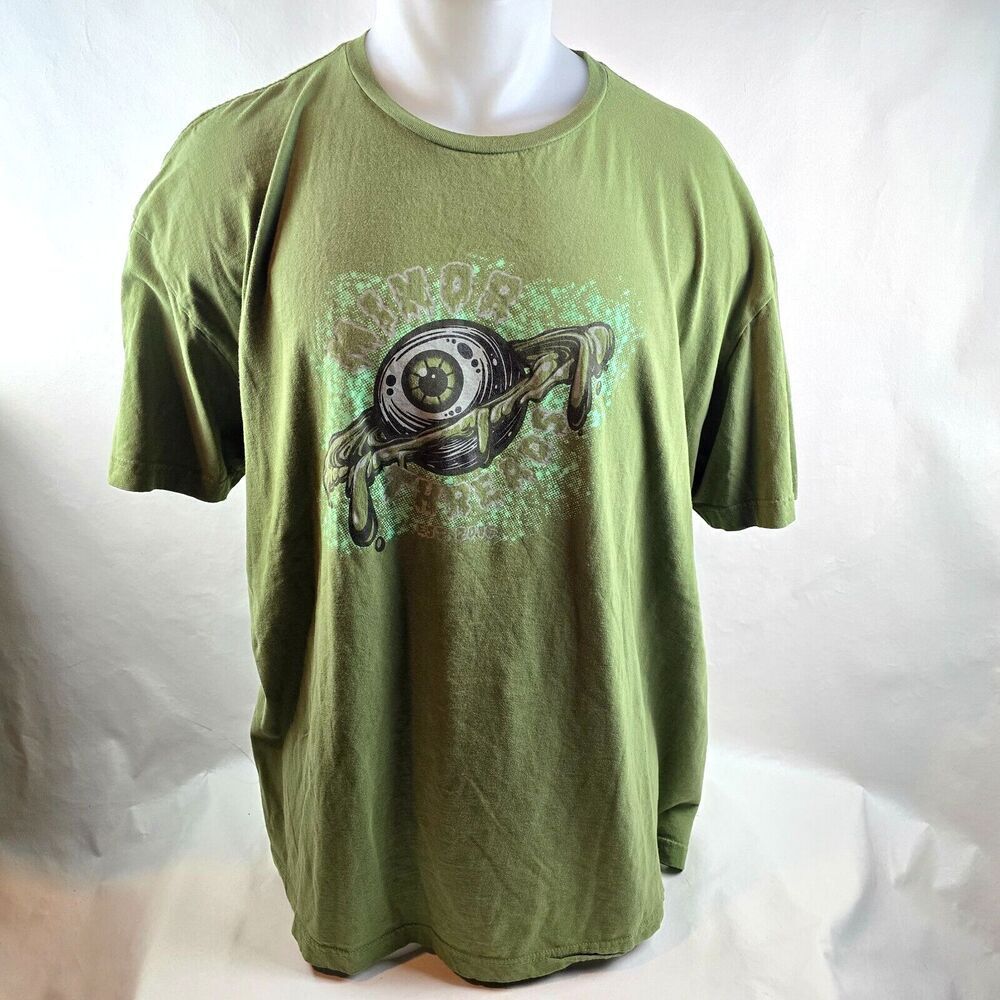 Minor Threads T Shirt Mens 2XL Green Graphic Tee Wear Rage Repeat Streetwear